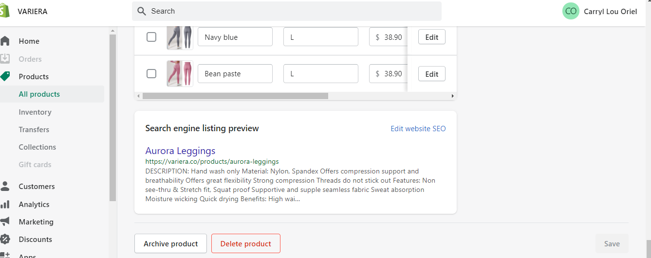 Shopify SEO Projects Overview